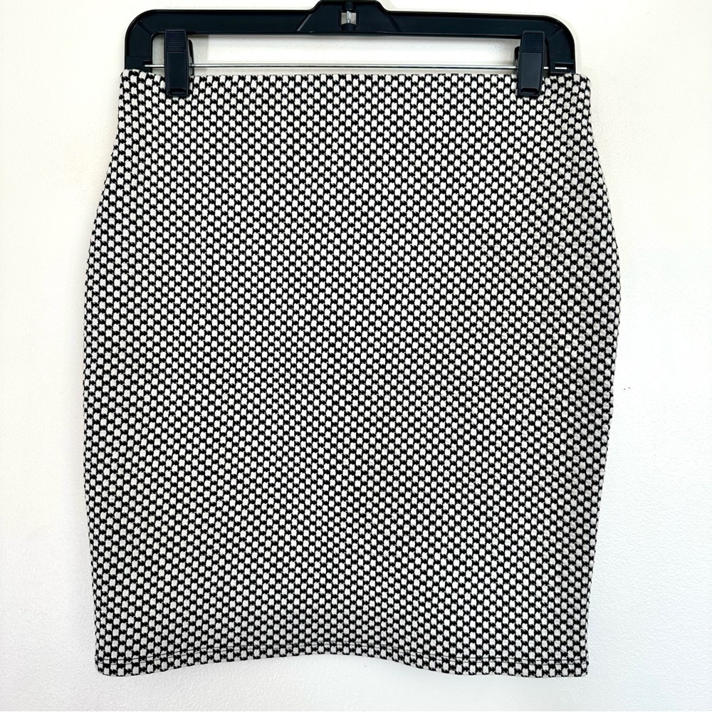 Loft Black and White Stretch Pencil Skirt Size Small - Picture 6 of 8